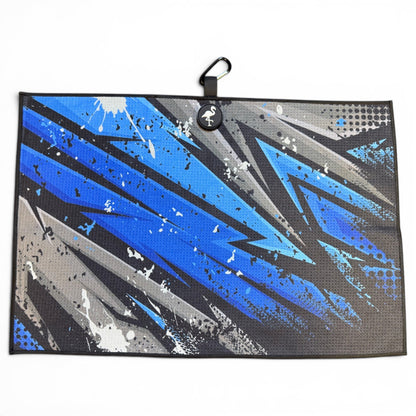 Galaxy Razor Golf Towel | 24” x 16” Microfiber Towel | Magnetic Clip & Carabiner | Premium Golf Accessory - Club Rehab