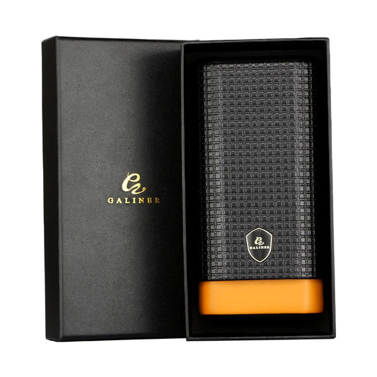 GALINER Leather & Cedar Wood Cigar Case – 3 - Tube Portable Cigar Holder - Club Rehab - Cigar AccessoriesGALINER Leather & Cedar Wood Cigar Case – 3 - Tube Portable Cigar Holder