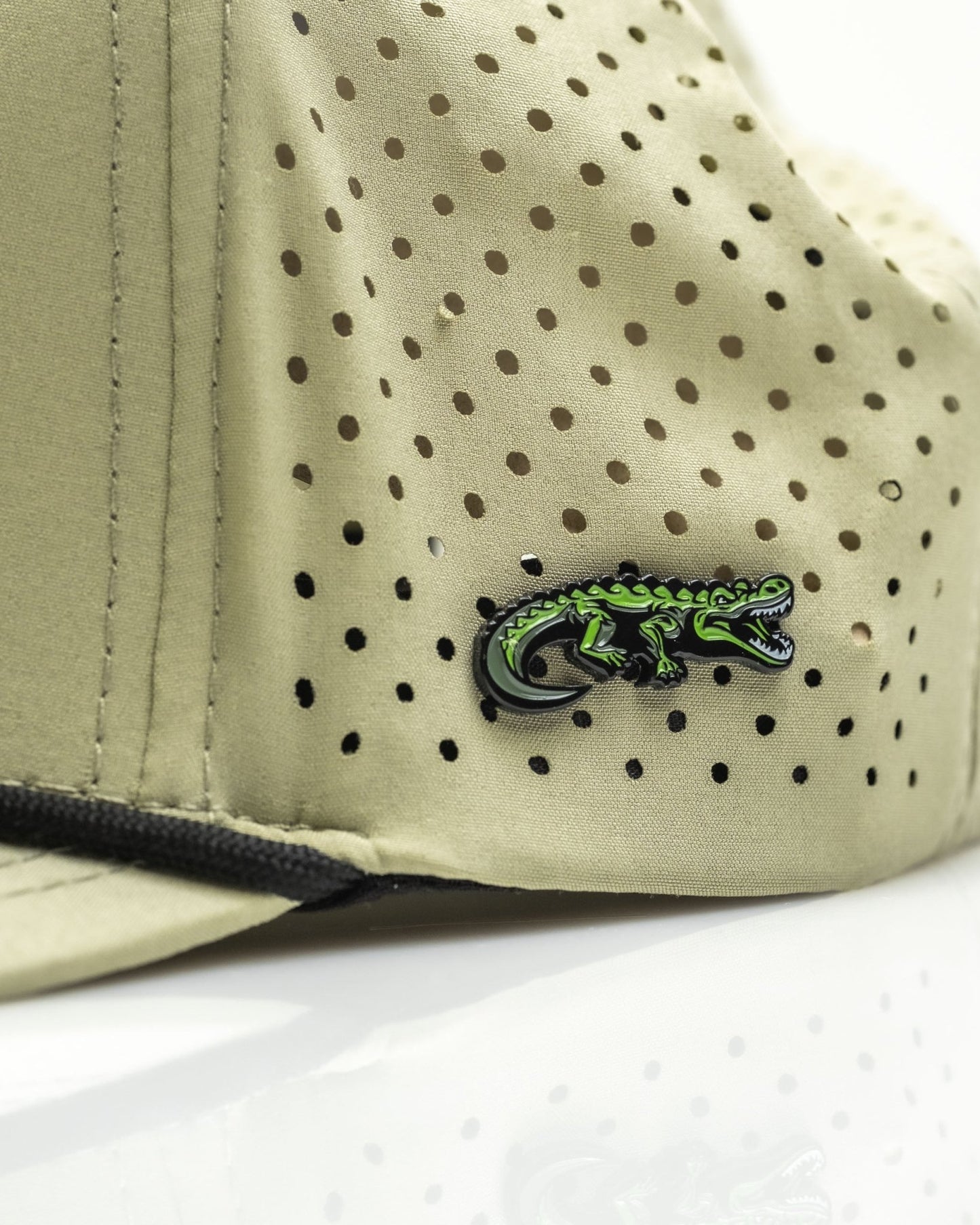 Gator Olive - Perforated Rope Hat - Club Rehab