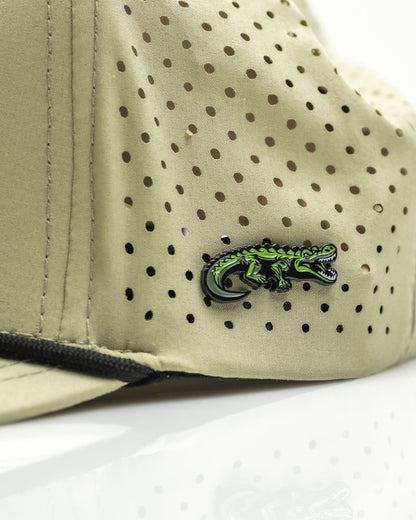 Gator Olive - Perforated Rope Hat - Club Rehab