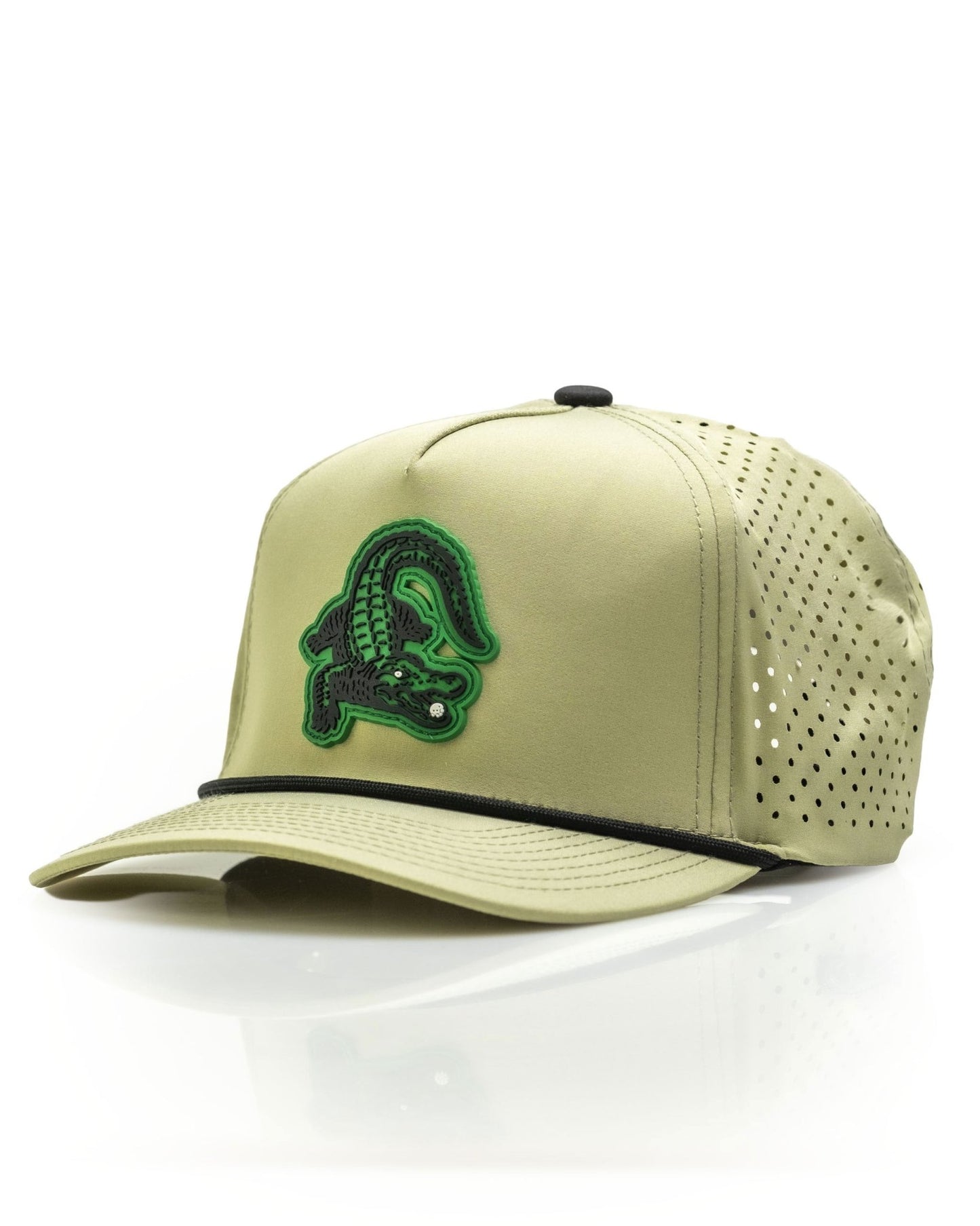 Gator Olive - Perforated Rope Hat - Club Rehab