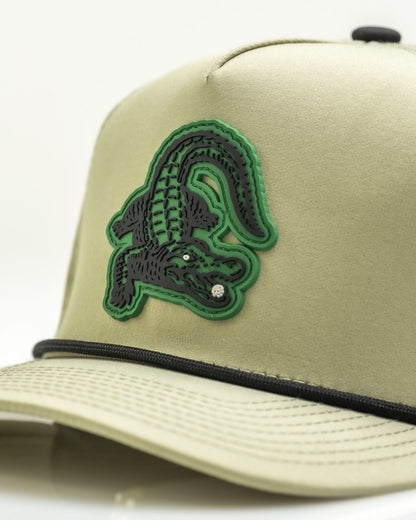 Gator Olive - Perforated Rope Hat - Club Rehab