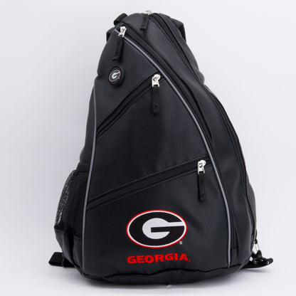 Georgia Bulldogs PU leather backpack by Team Golf, view 1
