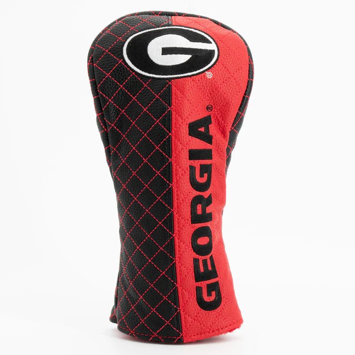 Golf club head cover with Georgia Bulldogs logo on a white background