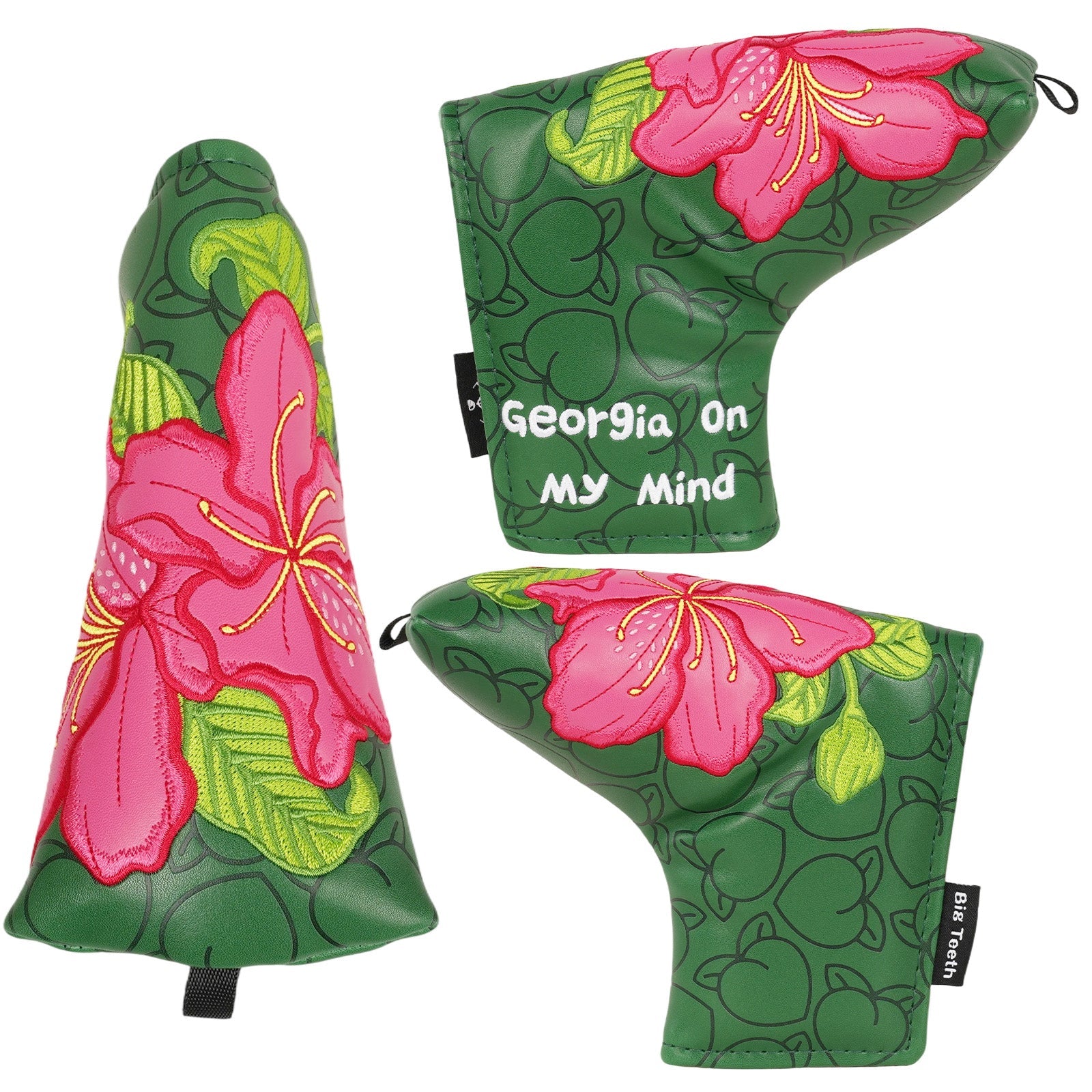 Georgia On My Mind blade putter cover green floral