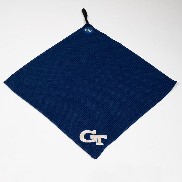 Georgia Tech Yellow Jackets NCAA Magnetic Embroidered Golf Towel – 15" x 15" - Club Rehab
