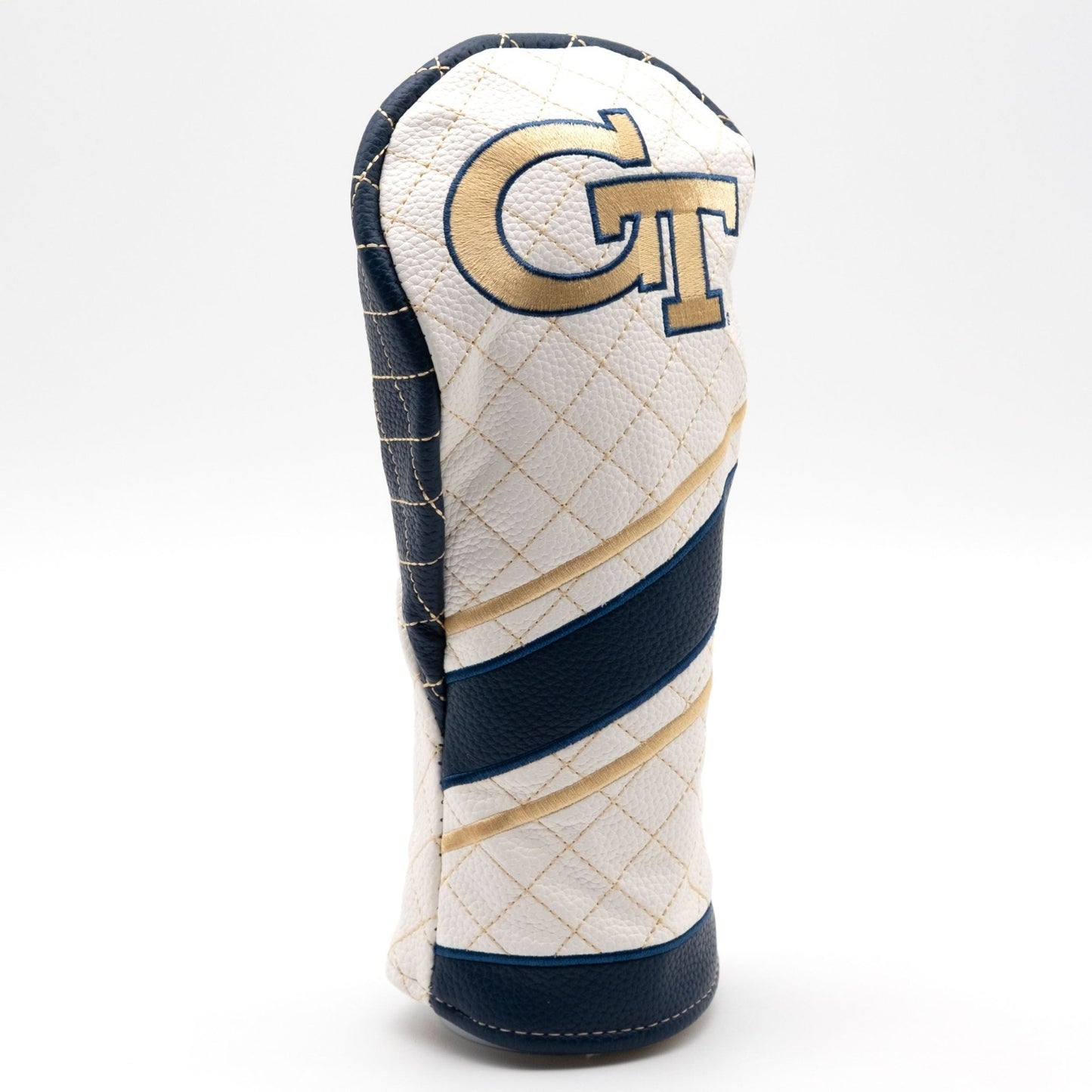 Georgia Tech Yellow Jackets Quilted Headcovers – Ramblin’ Wreck Collection - Fairway Stripe - Club Rehab