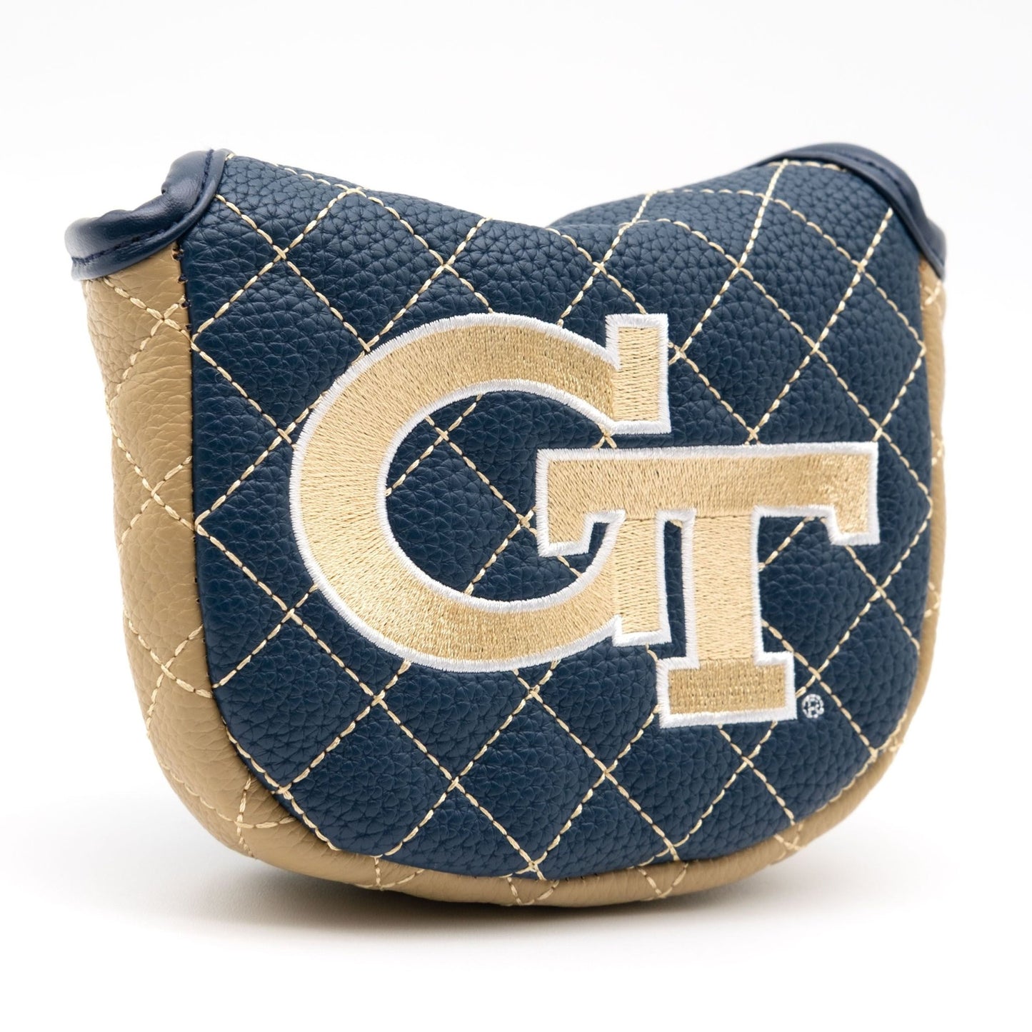 Georgia Tech Yellow Jackets Quilted Headcovers – Ramblin’ Wreck Collection - Mallet Putter Solid - Club Rehab