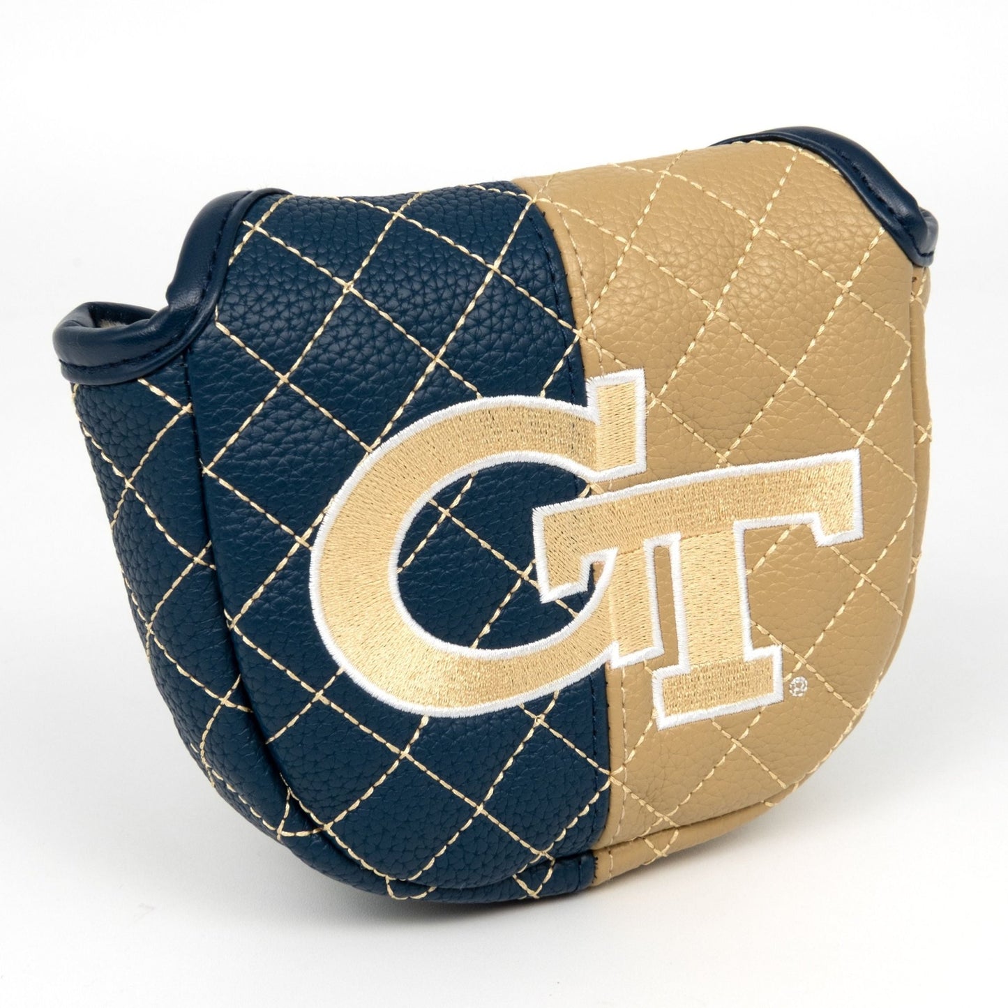 Georgia Tech Yellow Jackets Quilted Headcovers – Ramblin’ Wreck Collection - Mallet Putter Split - Club Rehab
