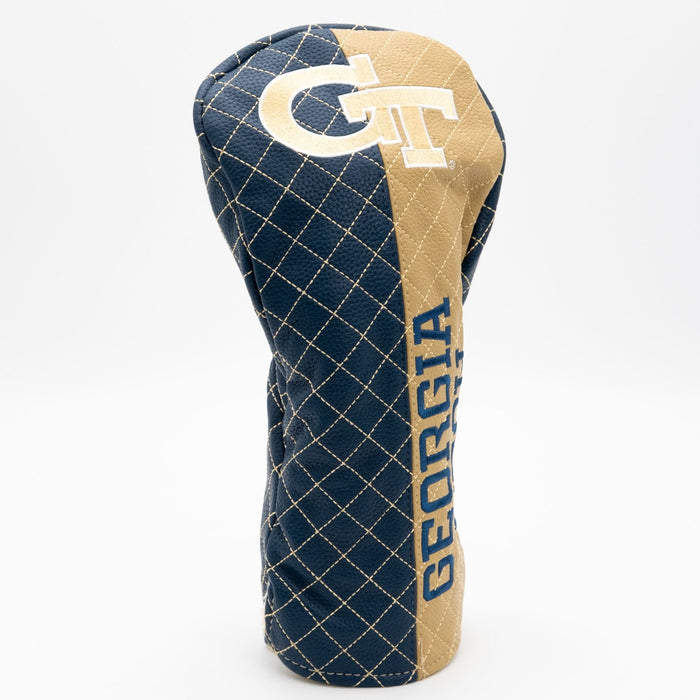 Georgia Tech Yellow Jackets Quilted Headcovers – Ramblin’ Wreck Collection - Driver Split - Club Rehab