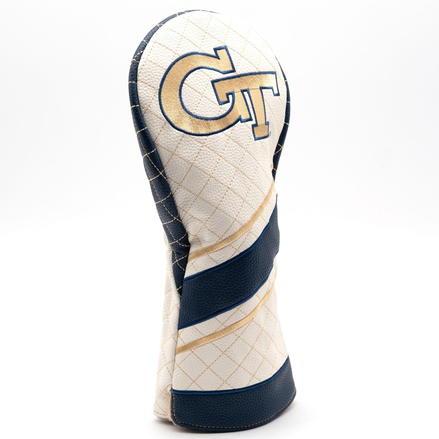 Georgia Tech Yellow Jackets Quilted Headcovers – Ramblin’ Wreck Collection - Driver Stripe - Club Rehab