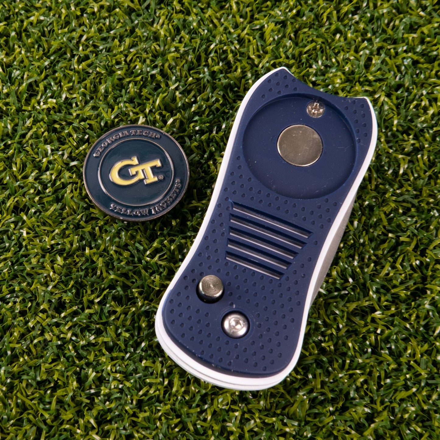Georgia Tech Yellow Jackets Switchblade Divot Tool - Image 3 - Club Rehab
