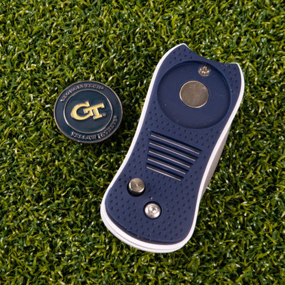 Georgia Tech Yellow Jackets Switchblade Divot Tool - Image 3 - Club Rehab