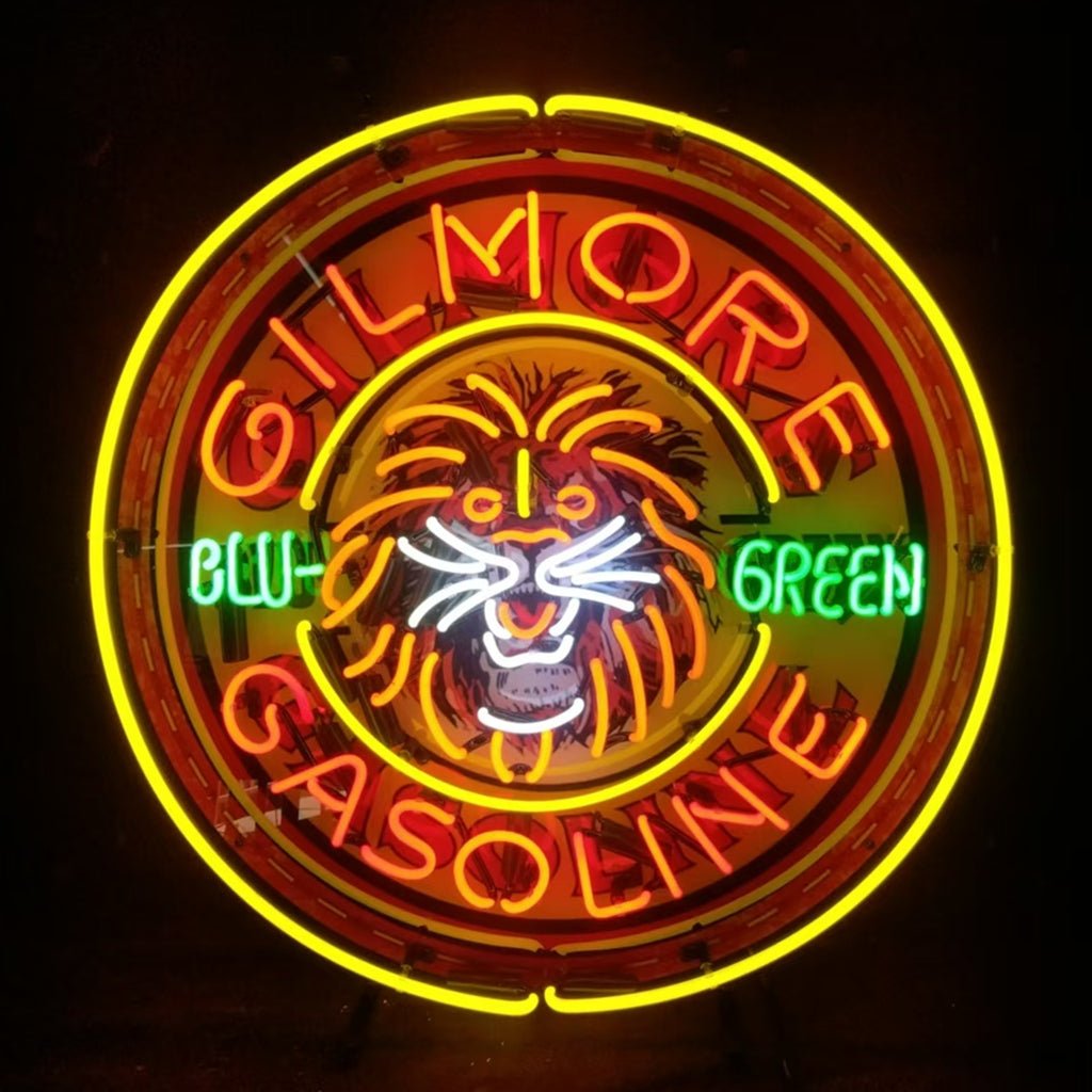 Gilmore Gasoline Blu Green Neon Signs Light - Club Rehab