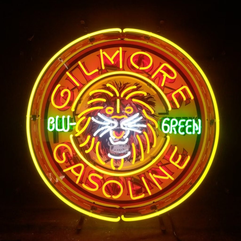Gilmore Gasoline Blu Green Neon Signs Light - Club Rehab