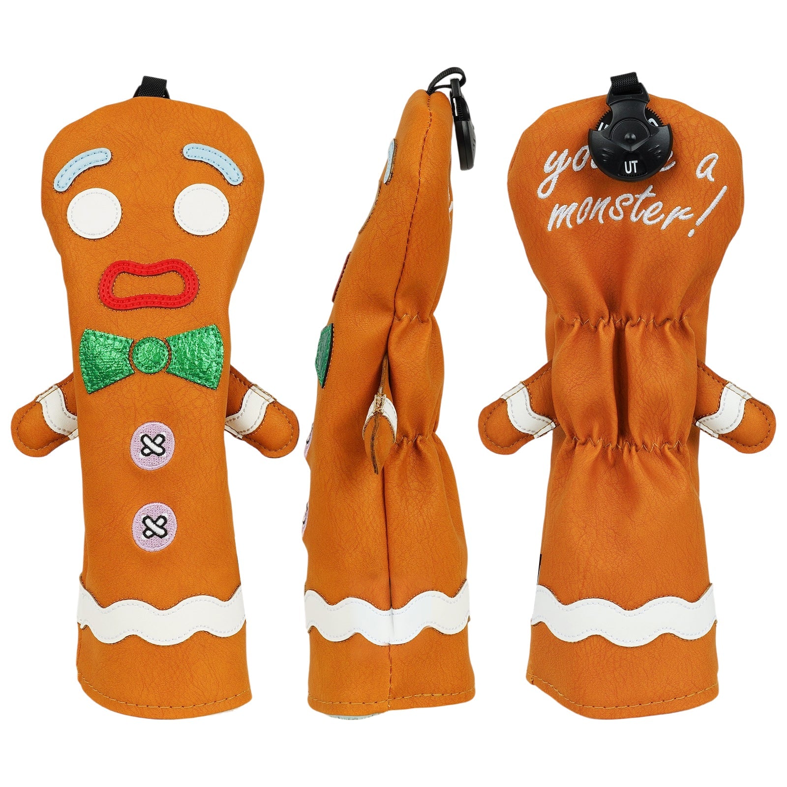 Gingerbread “Monster” Driver Headcover - Hybrid - Club Rehab