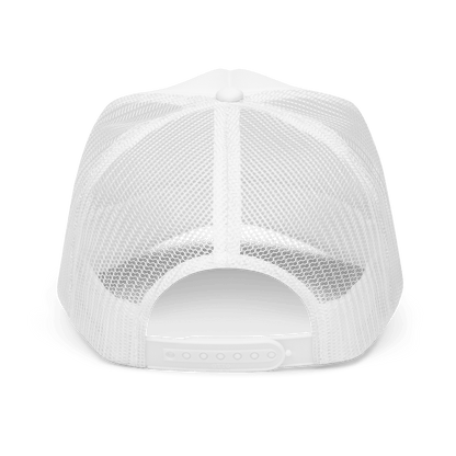 Girls Are Players, Too Embroidered Trucker Hat - White - Club Rehab