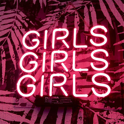 Girls Girls Girls Neon Signs - Pink - Club Rehab