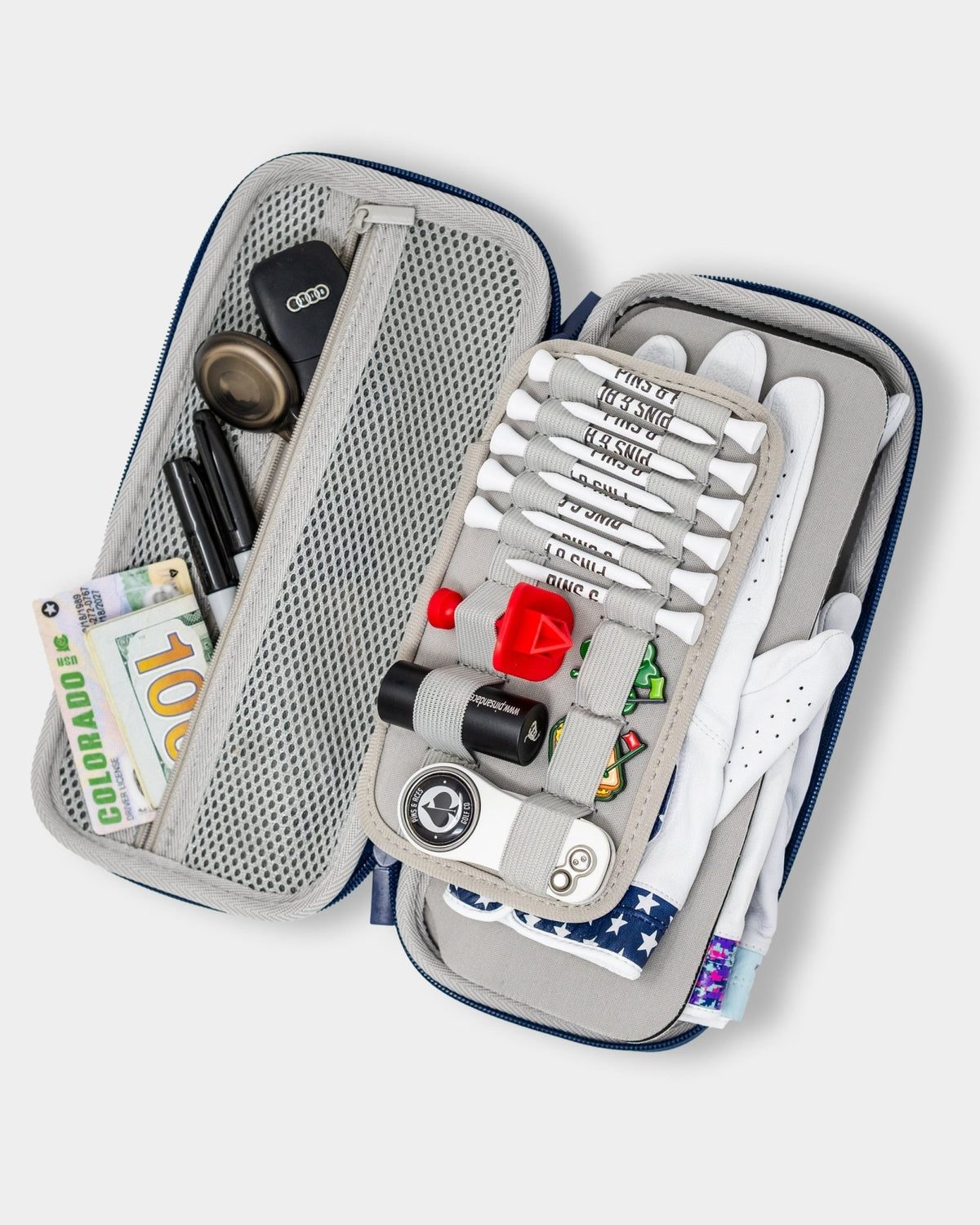 Glove & Accessory Caddie - Navy - Club Rehab