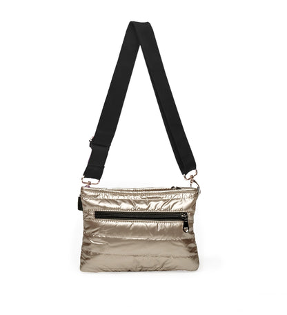 Gold Padded Crossbody Belt Bag - Club Rehab
