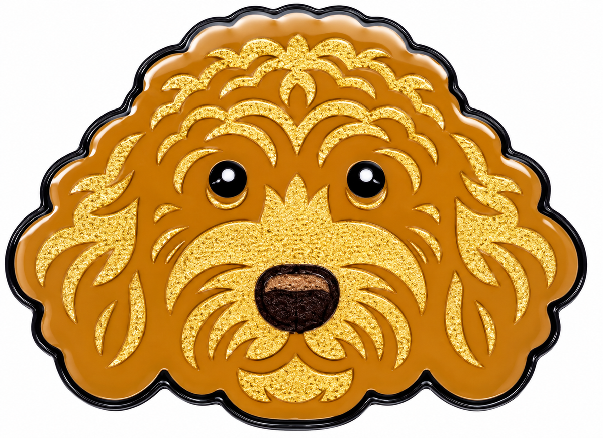 Golden Labradoodle Ball Marker & Hat Clip