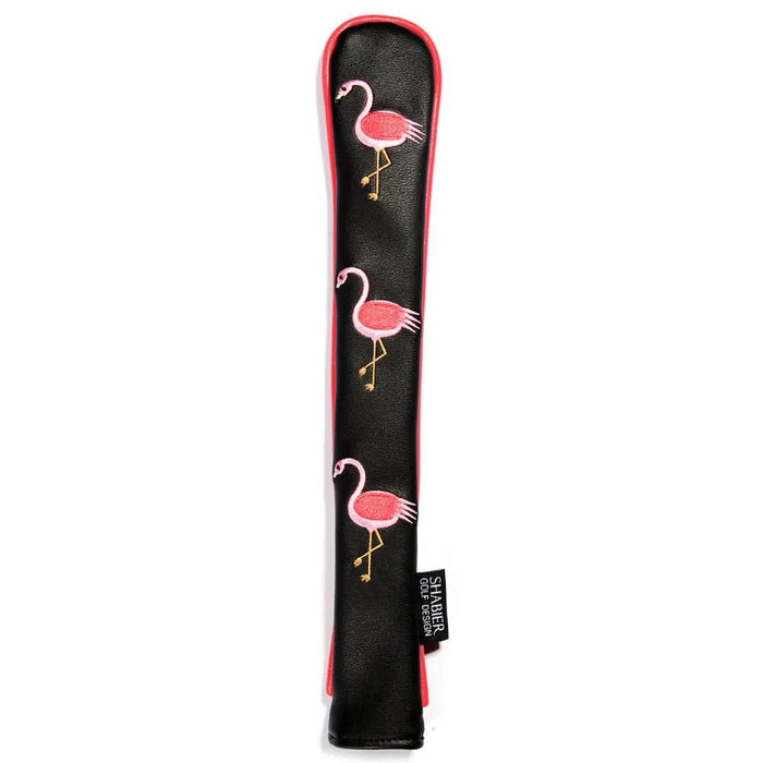 Golf Alignment Stick Cover PU Leather - Midnight Flamingo - Club Rehab