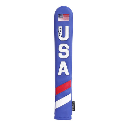 Golf Alignment Stick Cover PU Leather - Stars & Stripes - Club Rehab