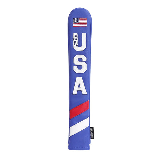 Golf Alignment Stick Cover PU Leather - Stars & Stripes - Club Rehab