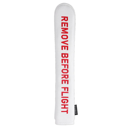 Golf Alignment Stick Cover PU Leather - Remove Before Flight - Club Rehab