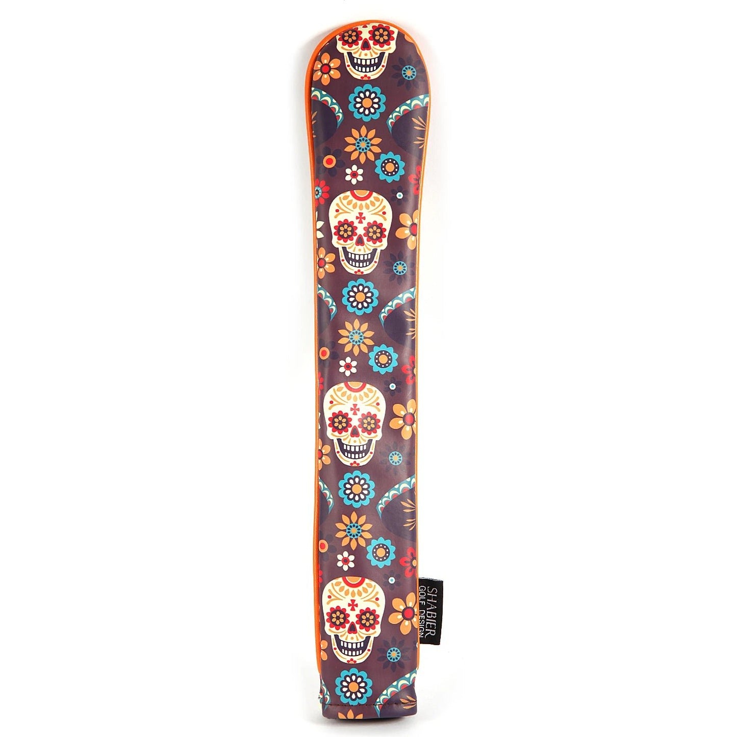 Golf Alignment Stick Cover PU Leather - Sugar Skull - Club Rehab