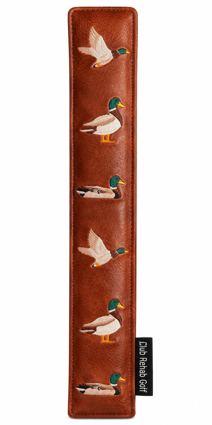 Golf Alignment Stick Cover PU Leather - Back Nine Mallards **BACK IN STOCK NOW!** - Club Rehab