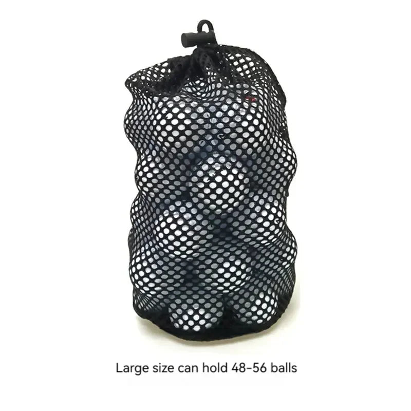 Golf Ball Organizer for 12/25/50 Balls – Drawstring Nylon Mesh Bag - Club Rehab - Large - 50 Balls45612348735680