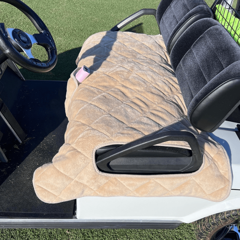 Golf Cart Seat Covers - Khaki - Club Rehab