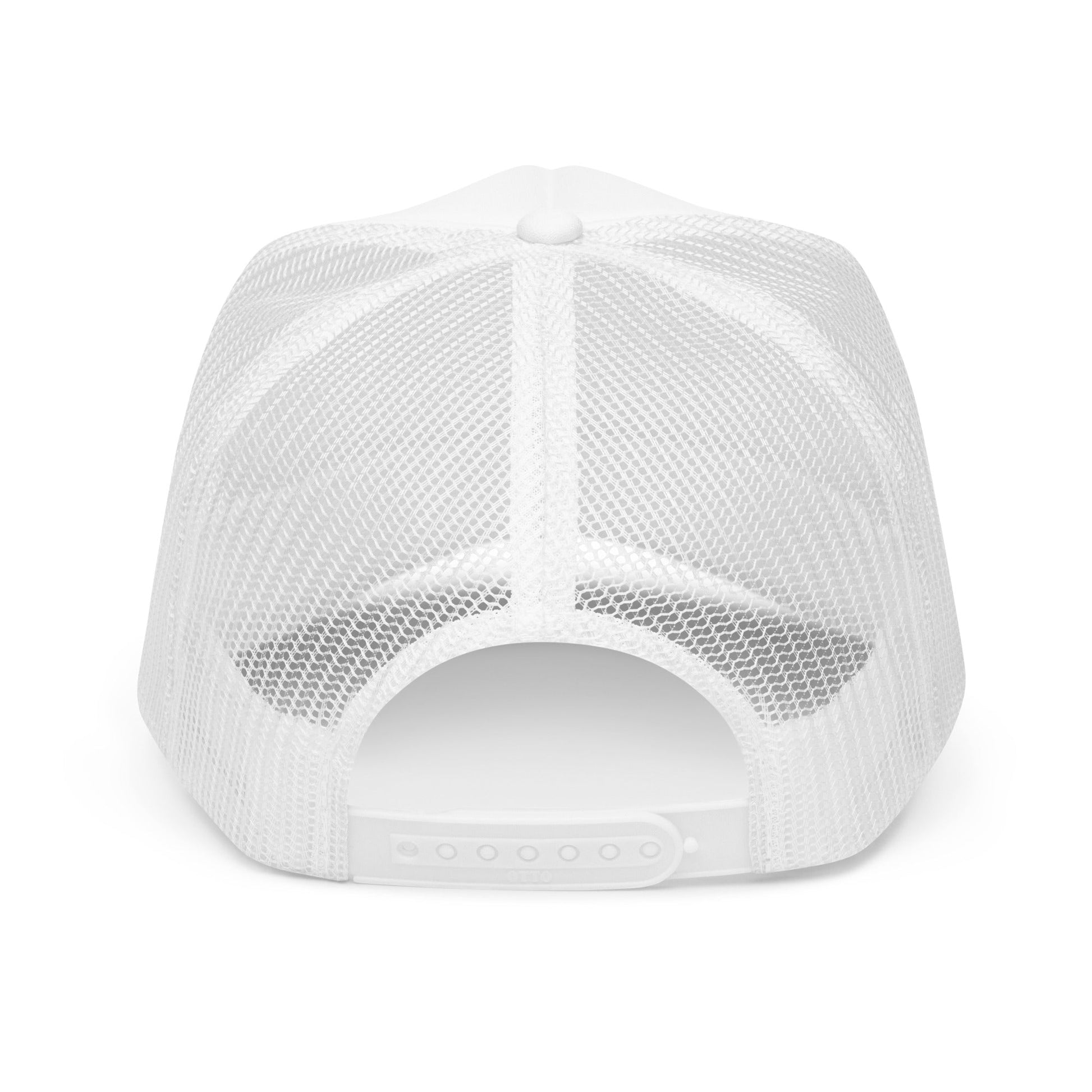 Golf Club Trucker Hat – Printed Foam Mesh Hat in Multiple Colors - White - Club Rehab
