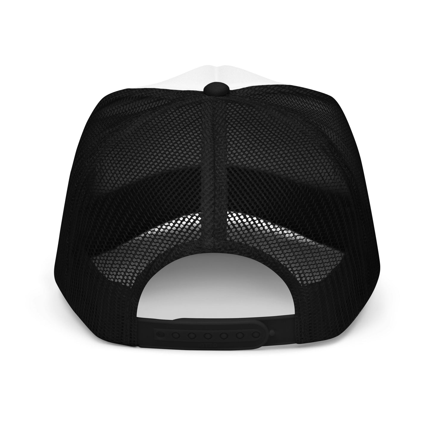 Golf Club Trucker Hat – Printed Foam Mesh Hat in Multiple Colors - Black / White / Black - Club Rehab