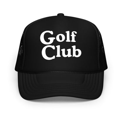 Golf Club Trucker Hat - Black - Club Rehab