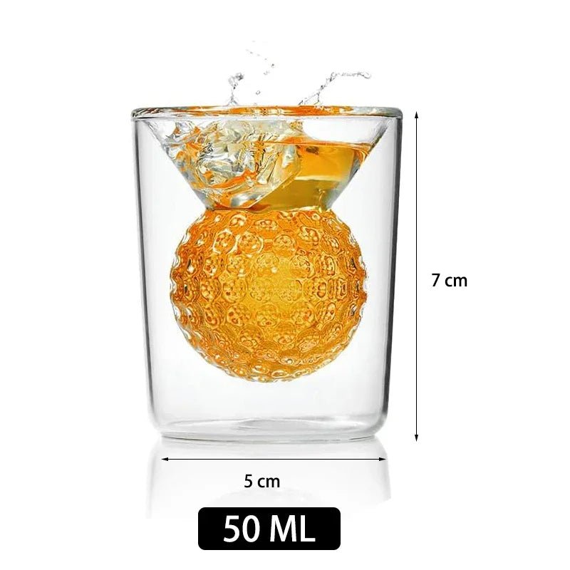 Golf Decanter Whiskey Set with Golf Ball Shot Glasses - Club Rehab