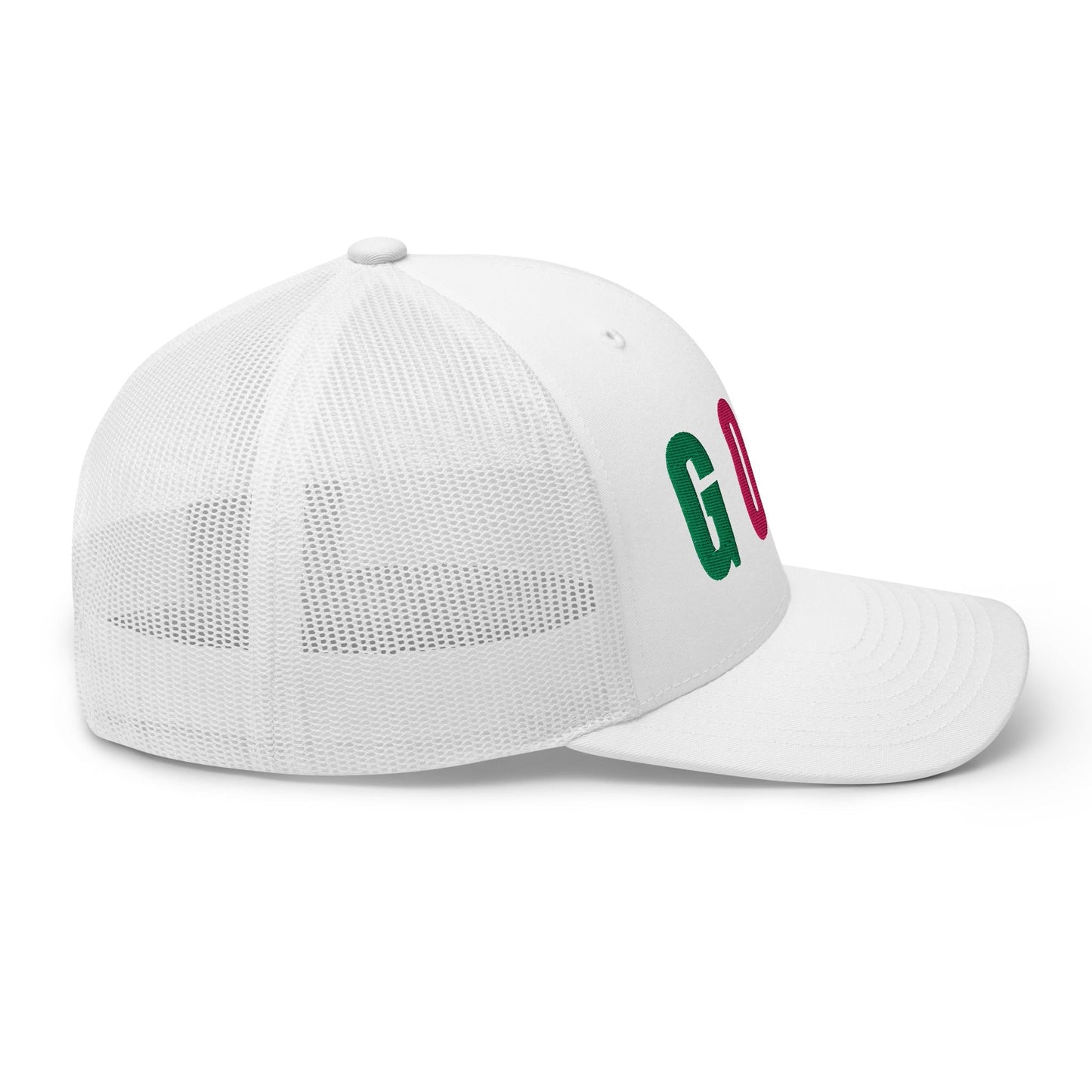 GOLF Embroidered Trucker Hat for Women - Birdie Pop Collection - White - Club Rehab