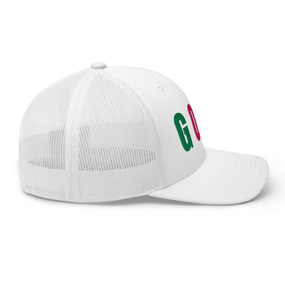 GOLF Embroidered Trucker Hat for Women - Birdie Pop Collection - White - Club Rehab