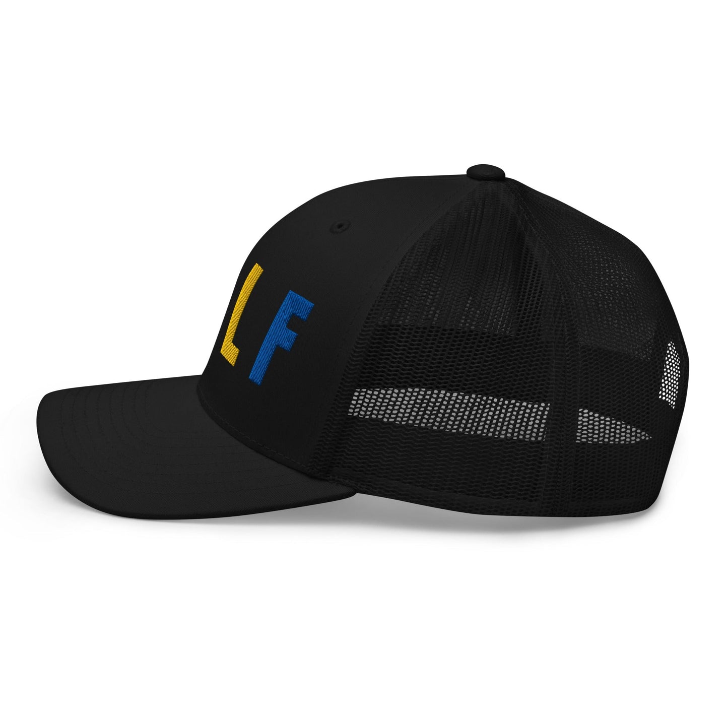 GOLF Embroidered Trucker Hat for Women - Birdie Pop Collection - Black - Club Rehab