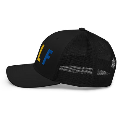 GOLF Embroidered Trucker Hat for Women - Birdie Pop Collection - Black - Club Rehab