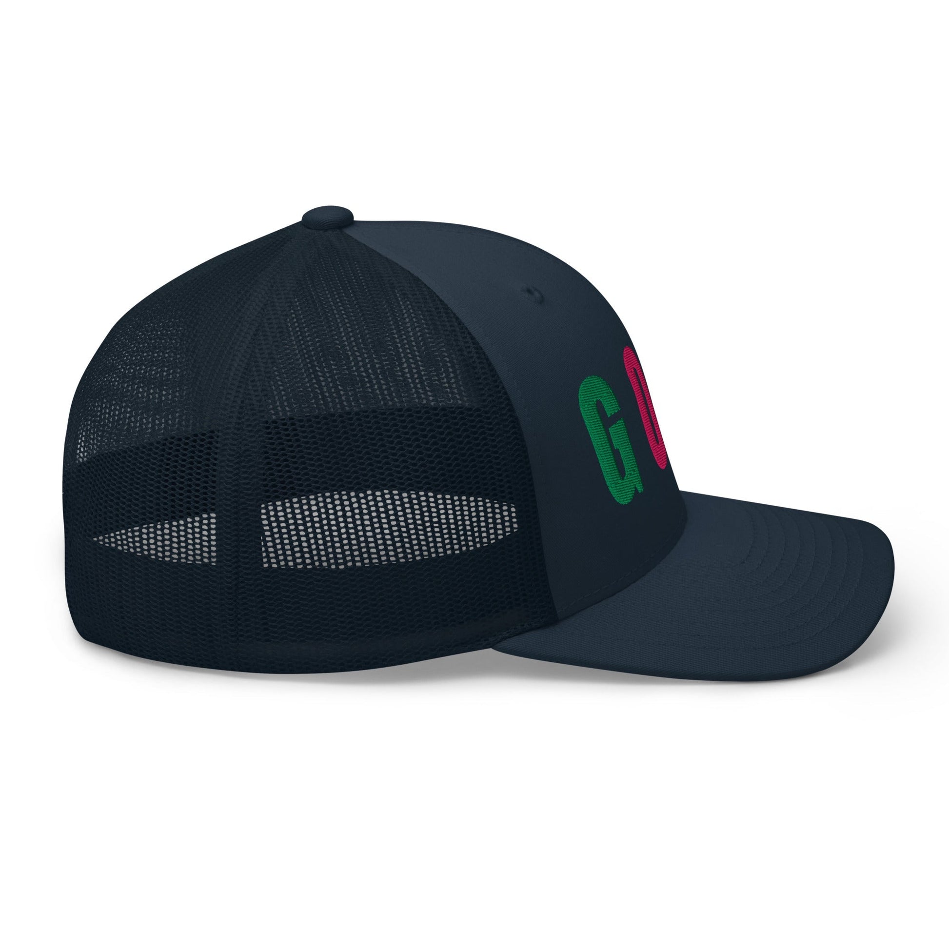GOLF Embroidered Trucker Hat for Women - Birdie Pop Collection - Navy - Club Rehab