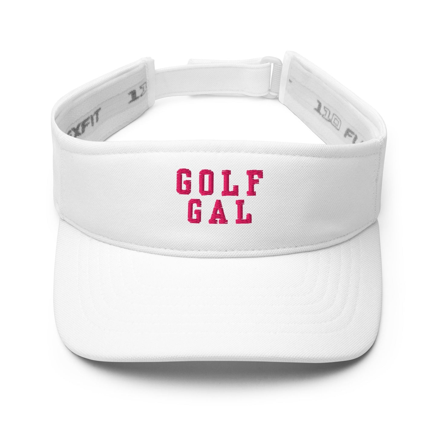 Golf Gal Embroidered Golf Visor for Women - White - Club Rehab