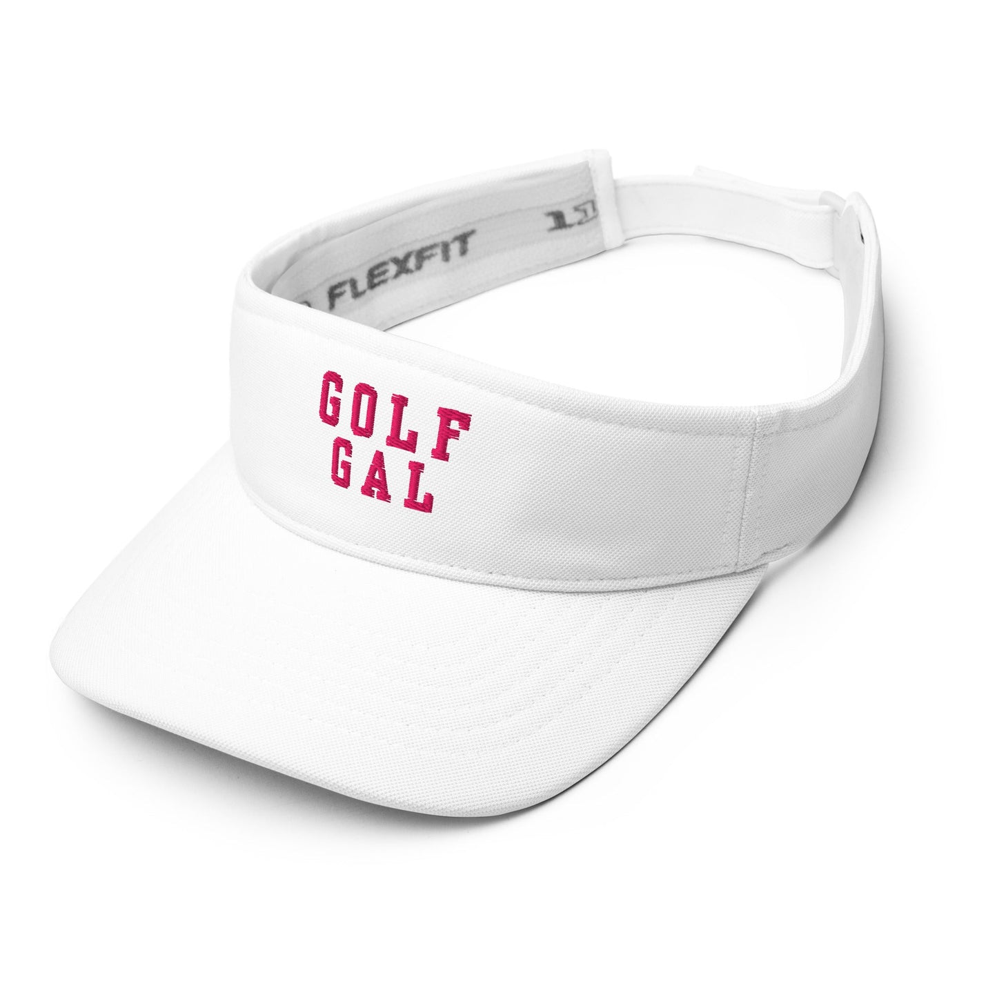 Golf Gal Embroidered Golf Visor for Women - White - Club Rehab