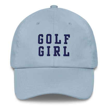 GOLF GIRL Embroidered Dad Hat - Light Blue - Club Rehab