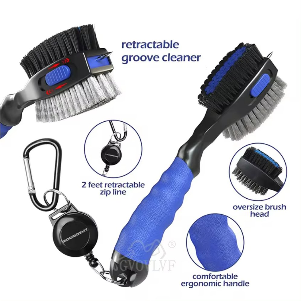 Golf Guardian 3 - in - 1 Golf Club Cleaner - Club Rehab - Golf BrushRedGolf Guardian 3 - in - 1 Golf Club Cleaner