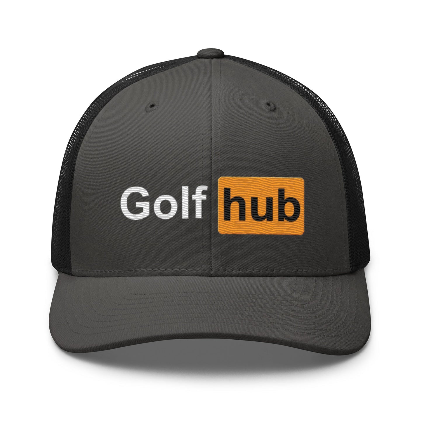 Golf Hub Trucker Hat - Charcoal/ Black - Club Rehab