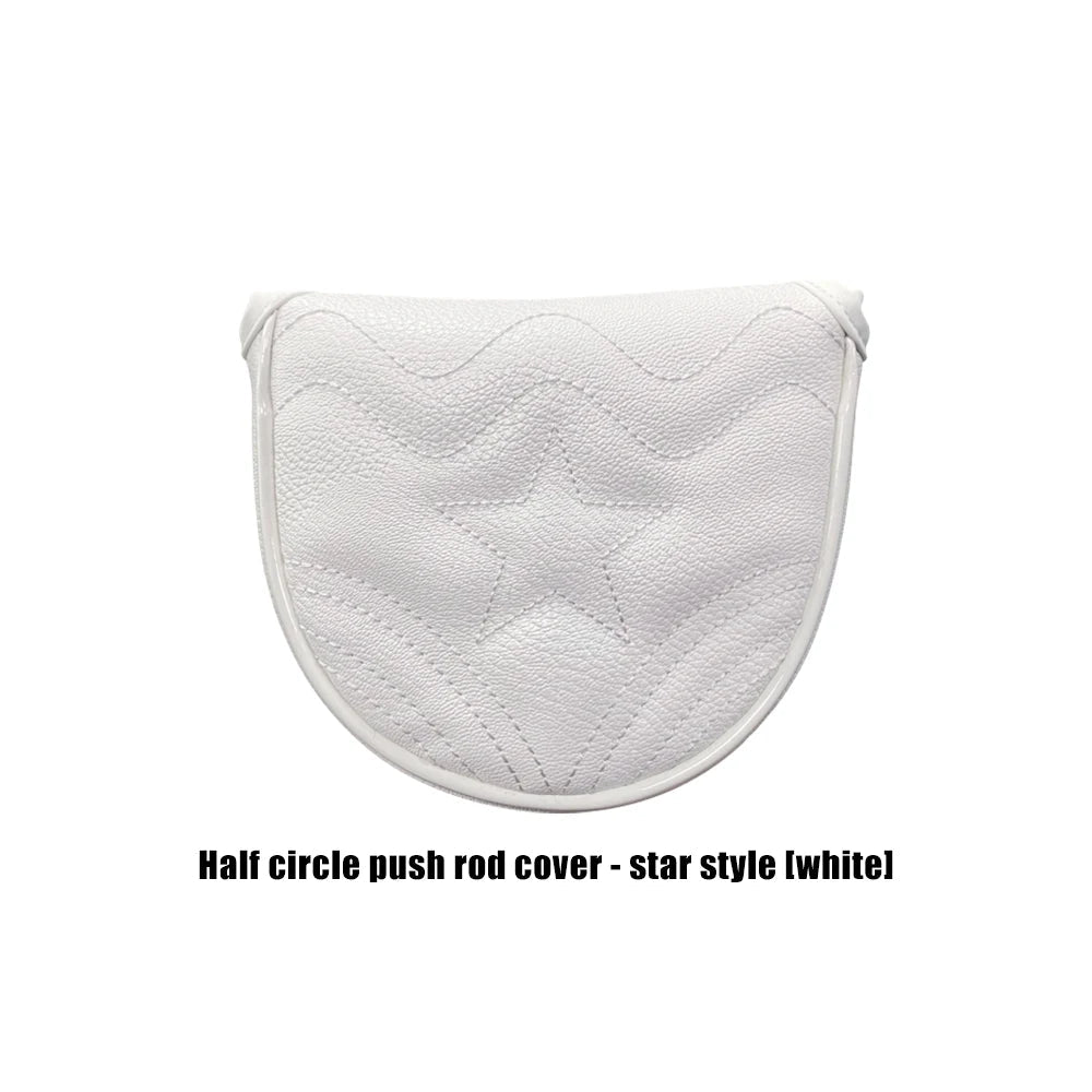Golf Mallet Putter Covers Magnetic - Star White - Club Rehab
