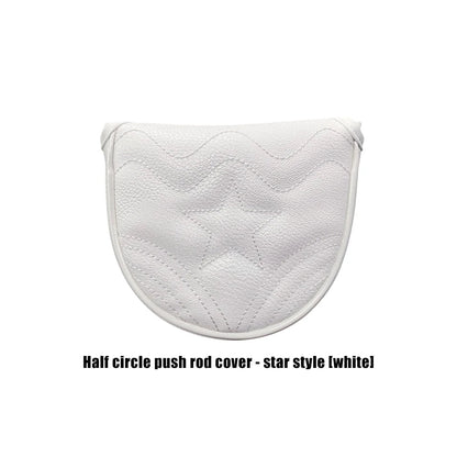 Golf Mallet Putter Covers Magnetic - Star White - Club Rehab