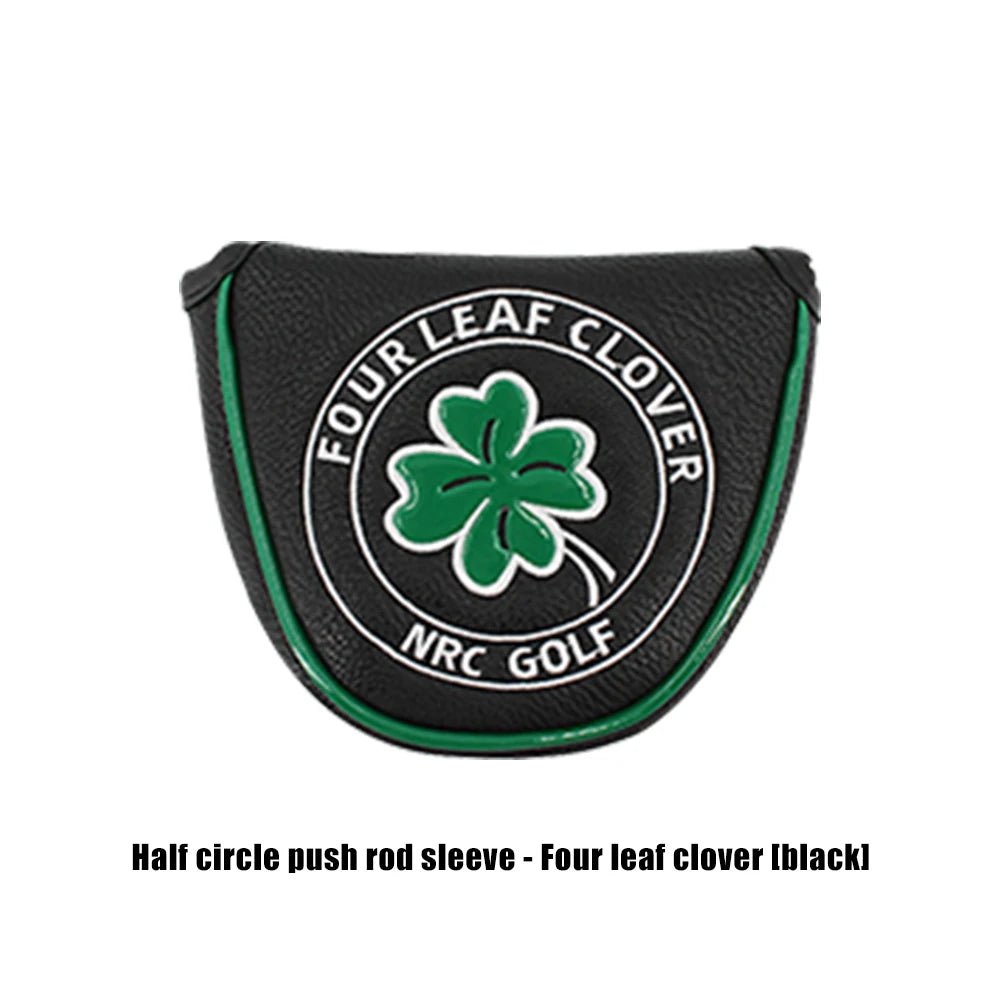Golf Mallet Putter Covers Magnetic - Clover Black - Club Rehab